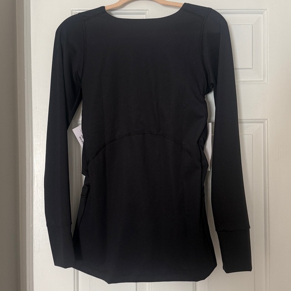 NWT Lalabu Soothe Long Sleeve Top - Womens Large - Black - Picture 9 of 9